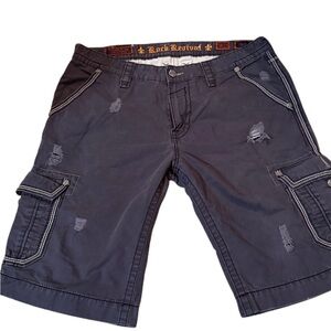 Rock Revival Men's Black Cargo Shorts
